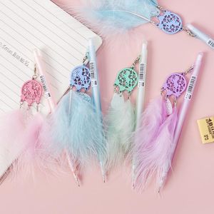 Pencils 40 pcs/lot Creative Unicorn Feather Pendant Mechanical Pencil Cute 0.5/0.7mm Student Automatic Pen For Kid School Office Supply