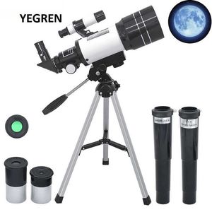 Telescope Binoculars 70mm Tab Astronomical Tescope 150X Beginners Monocular Moon-watching Tescope with Tripod Child Birthday Gift Tescope HKD230627