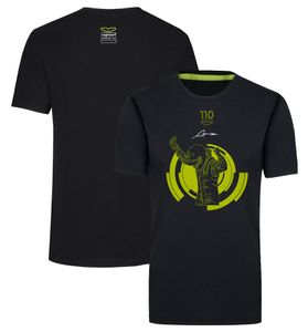 メンズTシャツ2023 F1ドライバーレーシングTシャツ新しいフォーミュラ1チームお祝いのTシャツ夏のメンズとレディースエクストリームスポーツジャージトップTシャツ1Q71