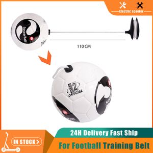 Bollar Storlek 2 Soccer Ball Jongle väskor Barn Vuxna Auxiliary Circling Belt Rep Football Training Equipment Kick Trainer Kick 230627