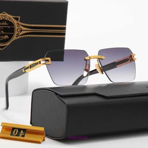 2023 fashion eyewear New RAND EVO ONE Style Frameless Pilot Sunglasses men women Vintage Brand Design UV400 Sun Glasses DITA With Case 6343