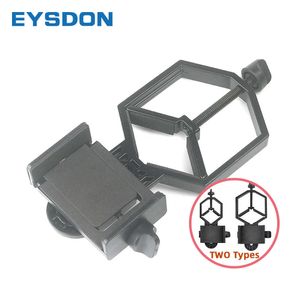 Teleskop Dürbünleri EYSDON Evrensel Metal Tescope Akıllı Telefon Adaptörü Dürbün için Montaj Monoküler Spotting Scope Tescopi Geniş menzil desteği HKD230627