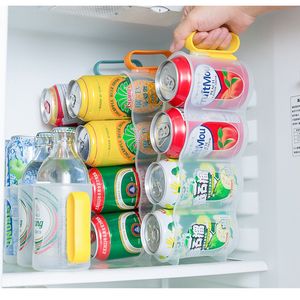 Lagerhalter Racks Kühlschrank Soda Can Organizer Rack Tragbarer Bier Wein Flaschenhalter Küche Kühlschrank Regale Lagerregal Flaschen Organizer 230627