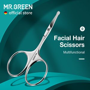 メイクアップシザーMRGREENヘアラウンドプロフェッショナルステンレス鋼の口ひげの鼻のヒゲの眉まねクリッパー230627