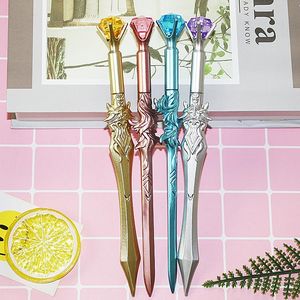 Pens 36 Pc/Lot New Stone Sword Weapon Gel Ink Water Singed Pen/Cute Stationery/Children Gift/School Office Supplier