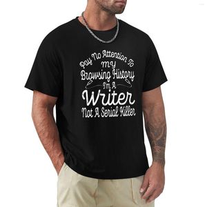 Polo da uomo divertente scrittore regalo autore romanziere romanzo navigazione storia t-shirt abiti vintage magliette pesanti per uomo