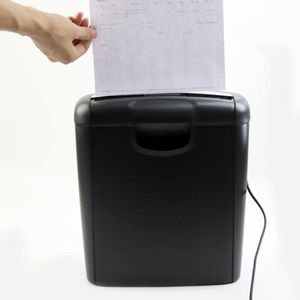 Shredder a 6 fogli di carta trasversale Shredder MicroCut Paper Foto Portable Electric Silent A4 Office Shredder Home Office Usa 10L Capacità