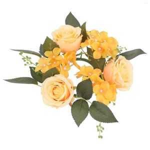 Dekoratif Çiçekler Yapay Çiçek Çelenk Simülasyon Gül Garland Parti Ev Düğün Dekorasyon