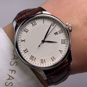 남성 자동 시계 40mm 기계식 무브먼트 시계 Bussniesss 방수 패션 Montre De Luxe Men