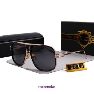 Óculos de sol vintage quadrados femininos óculos de sol designer de moda tons de luxo armação dourada uv400 gradiente mach one DITA 3G8K