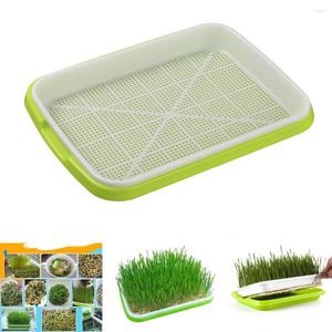 Planters Double-Layer Plastic Hydroponic Flower Basket Plant Sprouting Tray Box Sprout Seedling Paper Planting