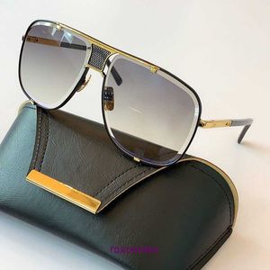 Designer-Sonnenbrille für Herren und Damen, Dita Mach Five 2087, Metall, rahmenlos, einteilig, Luxusmarke, Top-Qualität, Originalverpackung, 455J CNHZ