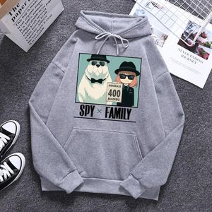 Erkek Hoodies Anime Mange Anya Forger Sanat Erkekler Hoodie Vintage Gevşek Streetwear Hip Hop Cep Elbise Kazak Rahat Sonbahar Erkek