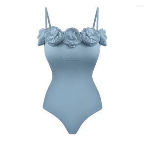 Women's Swimwear Pareo Beach Swimsuit Women One Piece 2023 Bathing Suit French Flowers By Sewing Tong Solid Polyester Beachwear Push Up