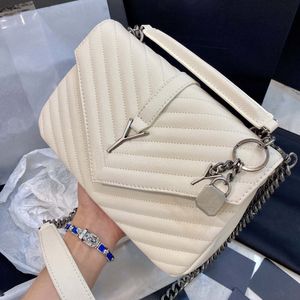 Messenger Bags Y Envelope Shoulder Bags Designer Luxury Sunset Bag Claic Latest Color Women Chain Handbag Toothpick Pattern Leather Womens Cross Body