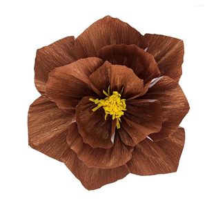 Decorative Flowers Three-dimensional Crepe Paper Flower DIY Background Wall Layout Kindergarten Birthday Party Supplies Home Wedding