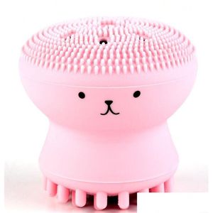 Cleansing Tools New Health Lovely Cute Octopus Shape Sile Facial Cleaning Brush Deep Pore Exfoliator Face Washing Skin Care Drop Del Dhk9L