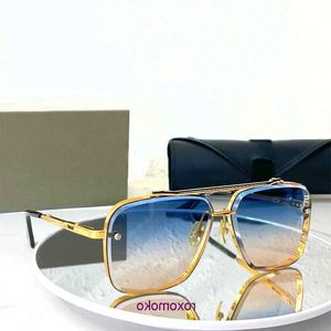 Dita Mach Men Men Men Designer Metal Vintage Polygon Diamond Cut Classic Craft Collection Sunglasses Original Box VGJJ