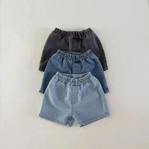 Shorts 2023 Summer Baby Denim Solid Infant Boys Girls Pocket Jeans Toddler Casual Pants Fashion Clothes 230628