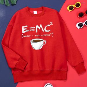 Felpe con cappuccio da uomo Energia Latte Caffè Stampe Tuta da uomo Abbigliamento classico da esterno Creatività Qualità Moda Felpa con cappuccio oversize