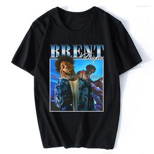 Men's T Shirts Brent Faiyaz Men Women High Quality Cotton Summer T-shirt Graphics Tshirt Tee Top Gift Oversize Streetwear