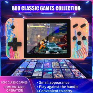Taşınabilir Çift Oyuncular Oyun Oyuncular G3 El Konsolu Retro Video Oynatıcı Dahili 800 Oyunlar Erkekler Kızlar Için 3.5 inç Ekran