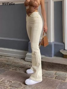 Women s Jeans Fashion Streetwear Elastic Women Y2k Flared Skinny High Waist Mom Wash Soft Casual Autumn Clothing Long Pants 230628