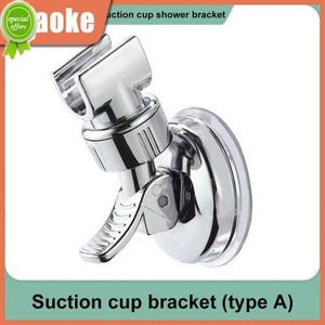 New 1/ Without Punching Shower Head Stand Adjustable Suction Cup Holder Chrome Plating Universal Wall Mount Bracket Wholesale Newest