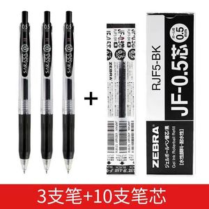 Pens 10pcs/5pcs/3pcs Zebra JJ15 4 Colour Gel PenColor 0.5mm Gel Ink Ballpoint Pen 4 colour Refills Office School Supplies