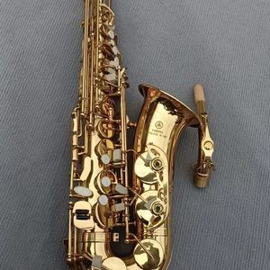 Классический альт-саксофон 380 ми-бемоль латунь, лакированное золото, японское мастерство, сделанный альт-саксофон, джазовый инструмент с аксессуарами