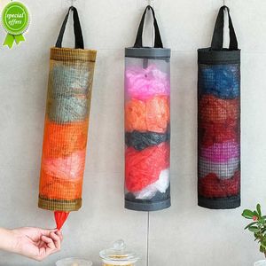 New Wall Hanging Garbage Bag Storage Box Home Kitchen Plastic Bag Holder Organizer Bathroom Trash Bags Dispenser Kitchen Accessories