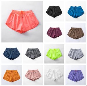 Summer Yoga Hoty Hot Shorts Breattable Snabbtorkning Sport Underwear Womens Pocket Running Fitness Pants Princess Sportswear Gym Legging Lu Q0jf