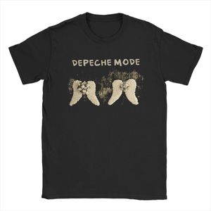 Herr tshirts depeche cool mode t skjortor bomullstoppar vintage kort hylsa rund krage tees plus storlek 230627