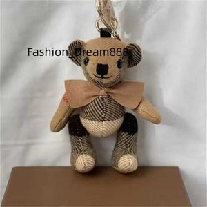 Designer Brands Kawaii Bear Keychain Cartoon Charm Vintage Toy Doll Car Keyring for Women Bag Ornaments Jewellery Gift