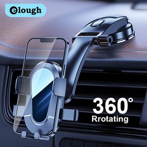 Elough Sucker Car Phone Holder Stand Para iPhone 12 13 pro Xiaomi Poco Huawei Samsung Telefon Mobile Phones GPS Car Mount Holder