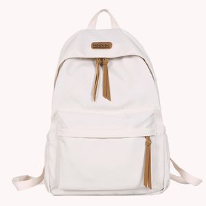 School Bags Nylon Backpack Boys Girls School Bookbag Student Solid Color Back Packs Mochilas 230627