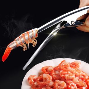 Stainless Steel Shrimp Peeler Prawn Shrimp Deveiner Fishing Knife Lobster Shell Remover Peel Device Kitchen Seafood Tools Wholesale