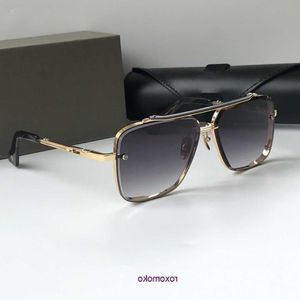 Eine DITA Mach Six Top Original hochwertige Designer-Sonnenbrille für Herren, berühmte modische Retro-Luxusmarkenbrille, Modedesign-Damenbrille mit Etui SV5W