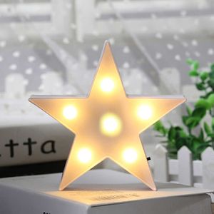 Ny ankomst Hot Creative Small Star -formad LED -skrivbordslampor Dekoration Kid Room Night Light Juldekorationer HKD230628