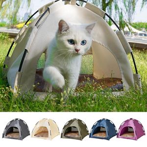 Köpek Araba Koltuğu Pet Teepee Kedi Çadırları Taşınabilir Evler Yavru Yatak 42 38 CM Kafes Çit Açık Ev Için Kapakları