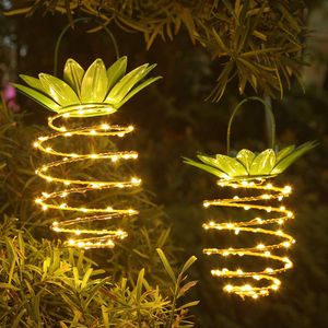 Haning Solar Energy Pinann Lantern Luce, luce solare decorativa impermeabile per esterni per giardino giardino prato, bianco caldo