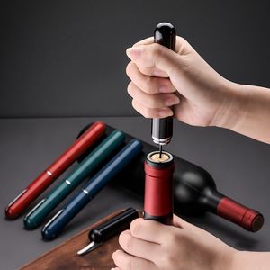 Wine Glasses Air Pressure Corkscrew Cork Remover Pump Bottle Opener Safety Portable Stainless Steel Pin 230627