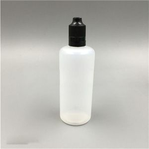 500Pcs 120ml E Liquid Bottles Translucent PE Plastic Dropper Empty E Juice Bottle 120 ml with Colorful Tamper ChildProof Cap Long Tips Hcwhc