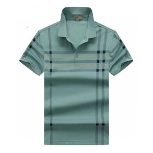 Abiti firmati moda uomo polo maglietta di lusso a maniche corte per uomo nuovo cotone anti-restringimento stampa lettera tinta unita americano traspirante camicie da uomo M XXXL