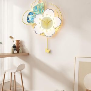 Pendelleuchten Wanduhr Kreative Lampe Wohnzimmer 2023 Ornament Esszimmer Mode Home Kunst Licht Luxus