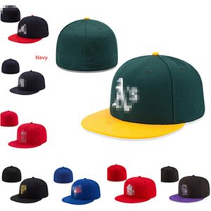 Dopasowane czapki Regulowane czapki baskballowe prawdziwe dopasowanie Hip Hop Trucker Hat Tata Gorras Hombreball Dostawa mody MENS CAP Mix Zamówienie Rozmiar 7-8