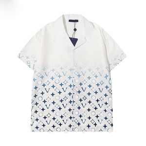 Mode hawaii blommor brev tryck strandskjortor herres designer silkes bowling skjorta avslappnade skjortor män sommar kort ärm lös klänning skjorta m-3xl