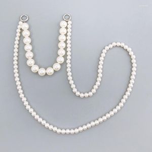 Catene Fashion Pearl Hand Chain Fai da te Mobile Phone Shell Accessori per gioielli Perline fatte a mano Due in uno Slung