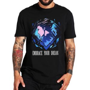 Herr tshirts omfamnar dina drömmar tshirt anime spel fans gåva kort ärm 100 bomull unisex oneck sommar mjuk streetwear eu size t skjortor 230627