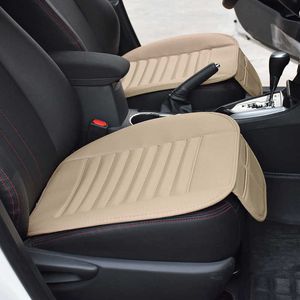 Cuscini Universali 1pc Coprisedile Set Senza Schienale Pelle PU Bambù Carbone Protezione antiscivolo Cuscino Accessori per auto AA230525